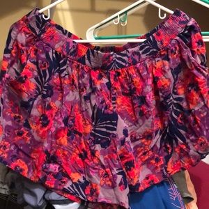 Flowy flower shorts